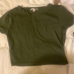 Green Crop Top