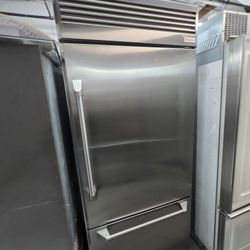 36" GE MONOGRAM BUILT IN BOTTOM FREEZER STAINLESS STEEL 