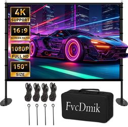 Brand New 150 inch Projector Screen with Stand