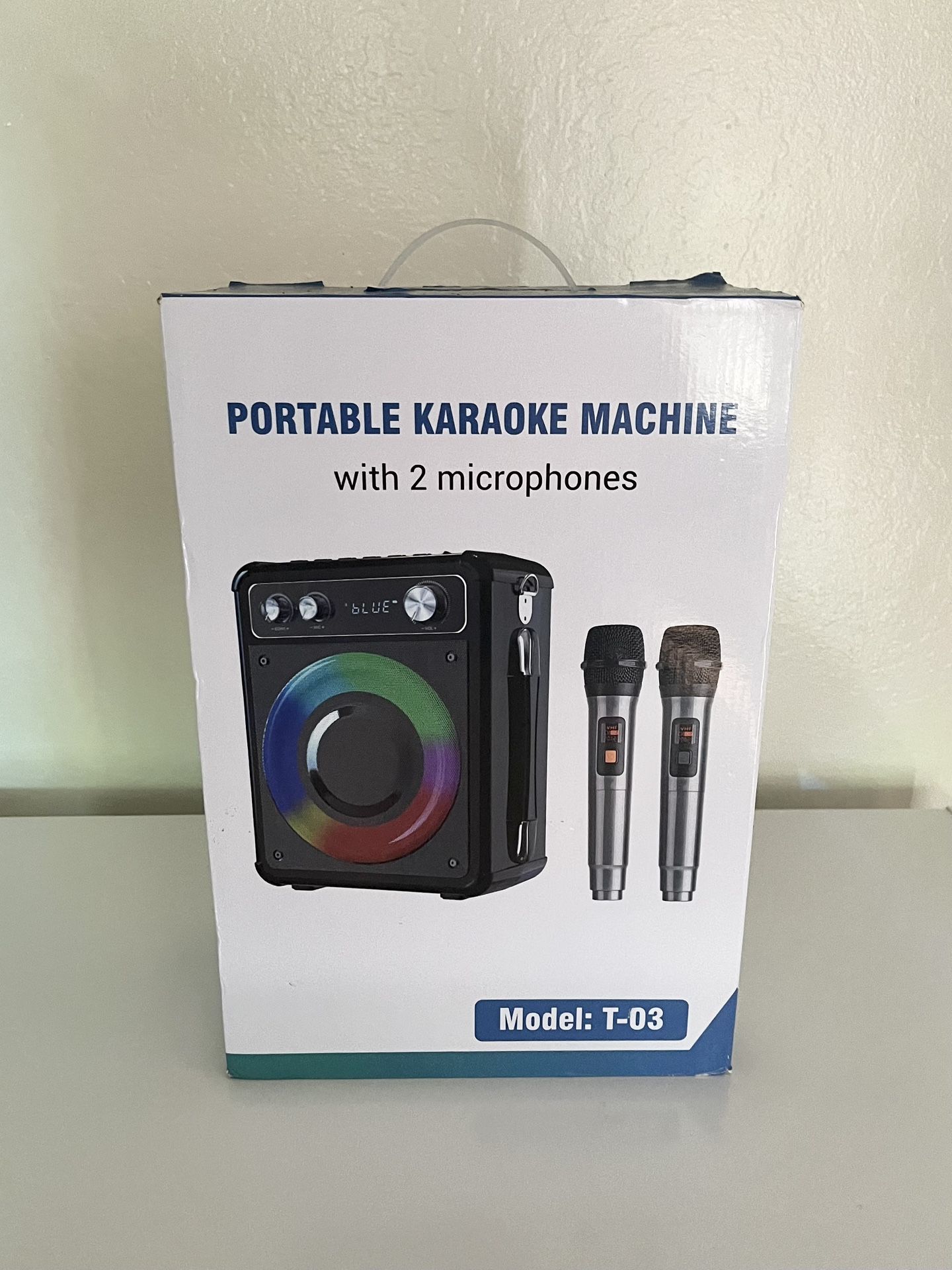 Karaoke Speaker Machine With Microphone Bluetooth