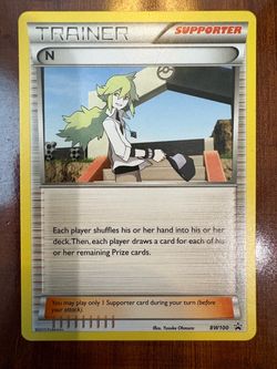 Pokemon N BW100 Black Star Promo Non-Holo Trainer! 2013 LP