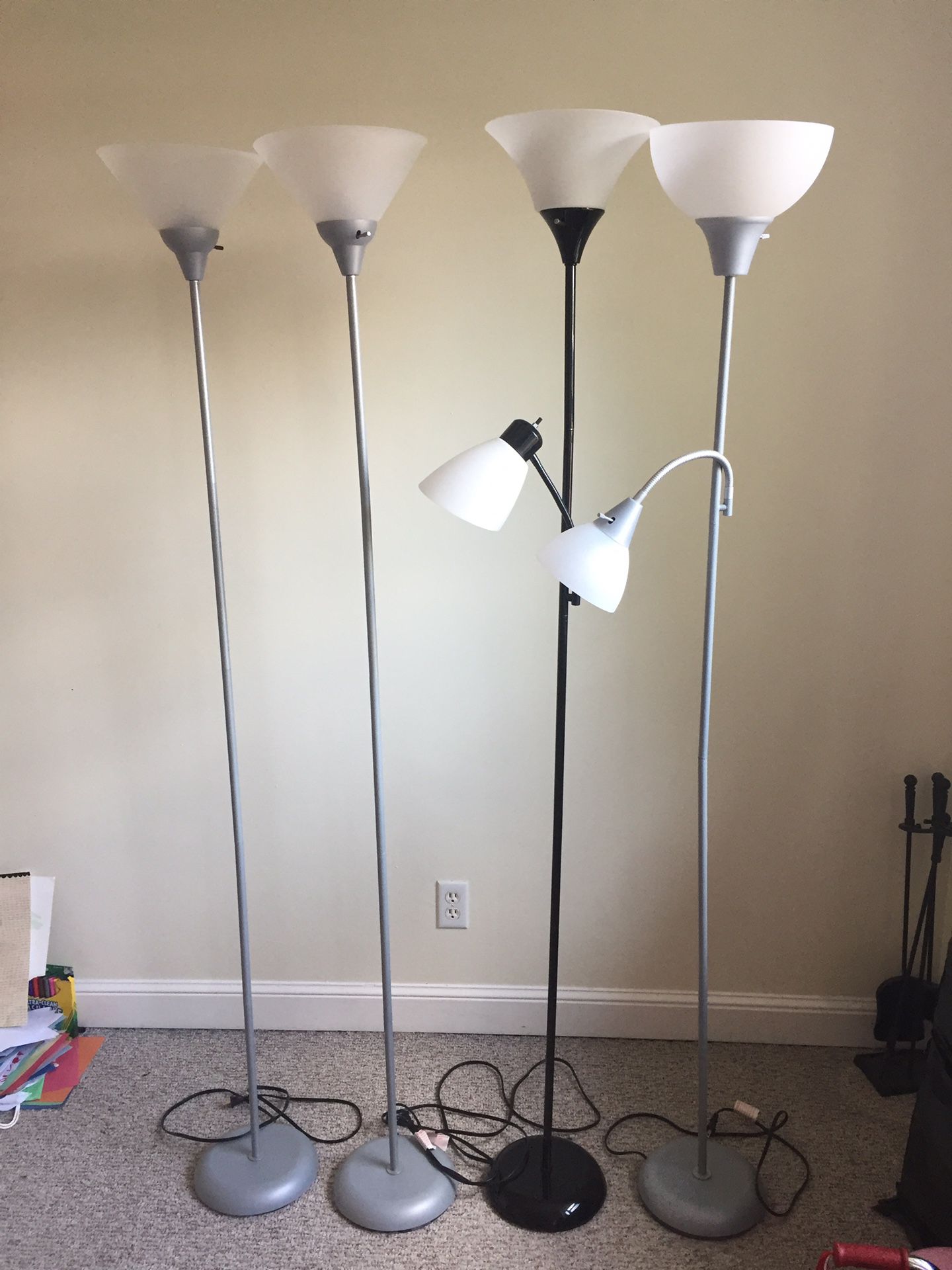 4 floor lamps