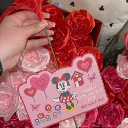 Ribbon Rose With Valentine 