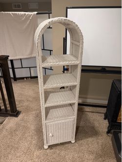wicker shelf
