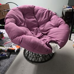 Papasan Swivel Chair