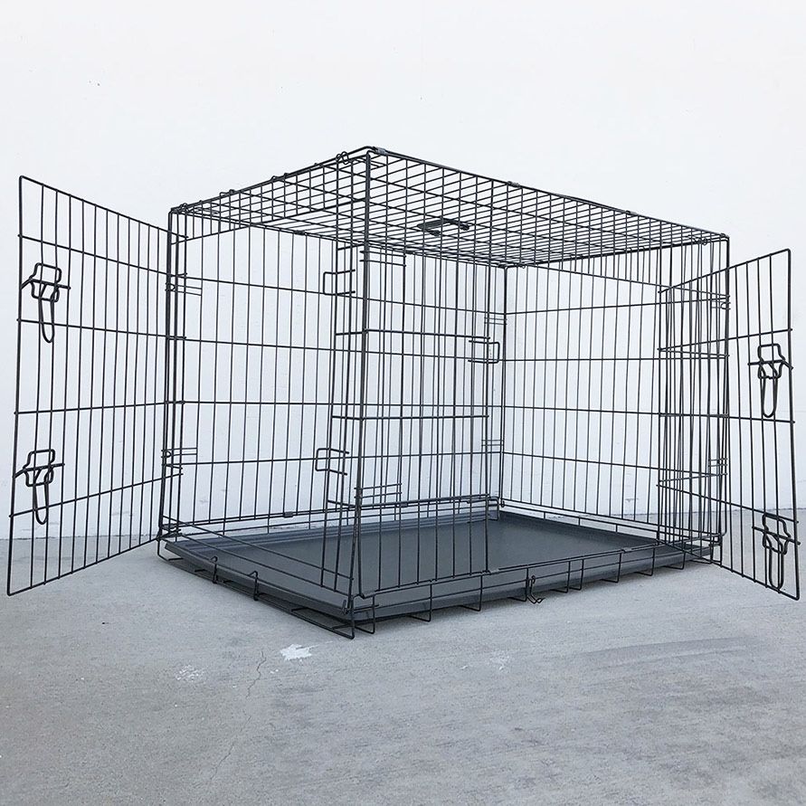 $55 (Brand New) Folding 42” dog cage door pet crate kennel w