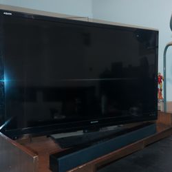 50" Tv and Soundbar