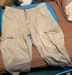 Cream colored Wrangler Authentic Issue Real Comfortable Jeans