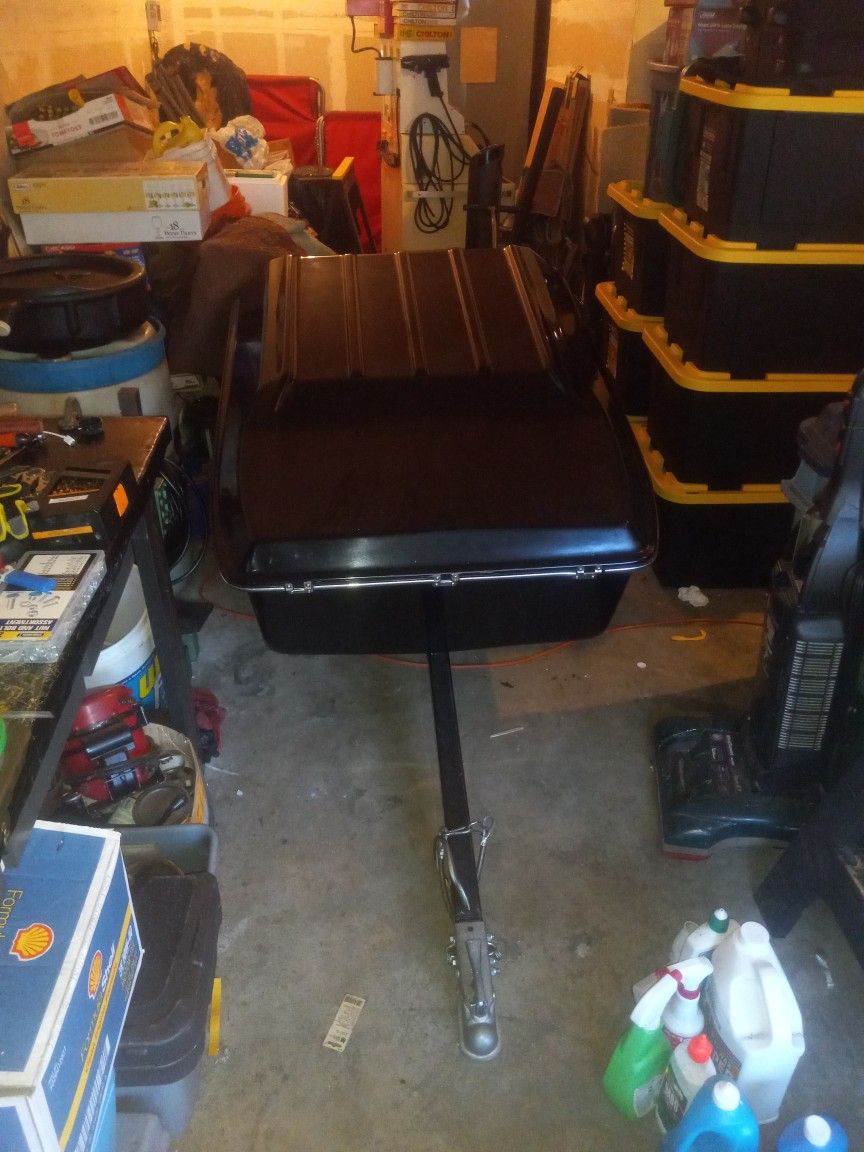 Vintage Motorcycle Trailer Made of Fiberglass That Has Only Been In The rain Two Times