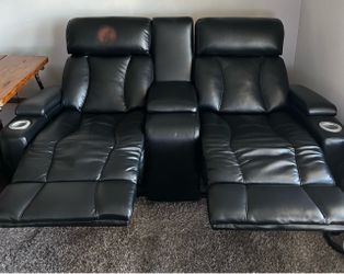 Black Leather Gaming Console