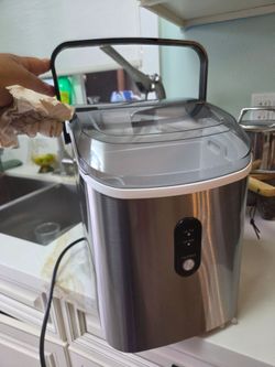 Countertop Ice Maker Machine Stainless Steel