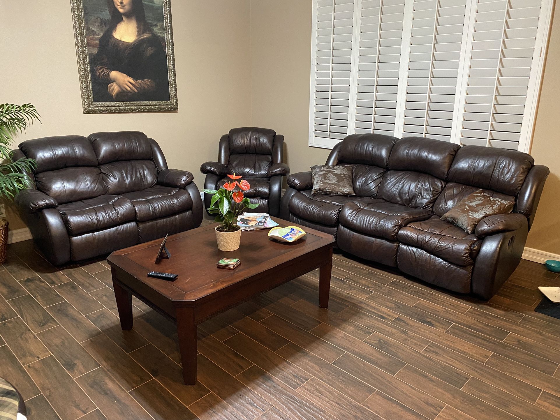 3 - Piece Leather Set
