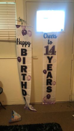 Happy Birthday 14 Banner 