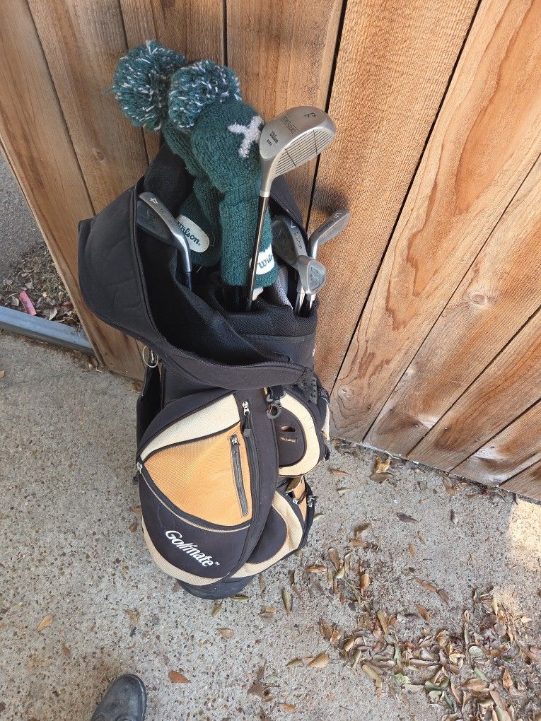 Wilson Power Source Golf Clubs With Bag