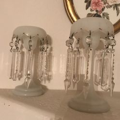 Two Vintage Candle Holders 