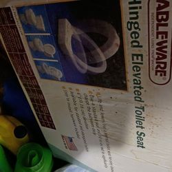 Hinged Elevated Toilet Seats