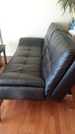 Leather futon