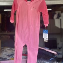 New San Diego Chargers Sleeper Blanket Pijama Pink Infant 