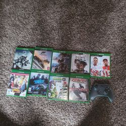 9 Xbox Games And Good Controller (Great Deal)