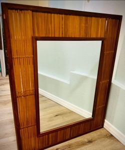 Japanese modern bamboo Mirror