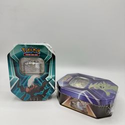 Pokémon Tyranitar & Darkrai Tins (Lot of 2) – Sealed Packs + Promo