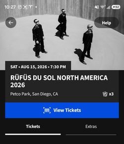 RUFUS DU SOL AUG 15TH SAN DIEGO