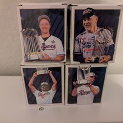 Texas Rangers World series Flip Ring  2025 Bochy, Jung, Marcus Seimen And Evan Carter