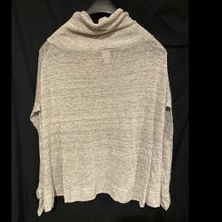 Talbots Grey Cape Shawl Poncho Wrap Nylon/Cashmere/Wool Gray EUC Medium