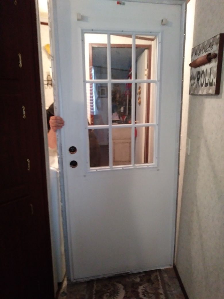 Back door for mobile home