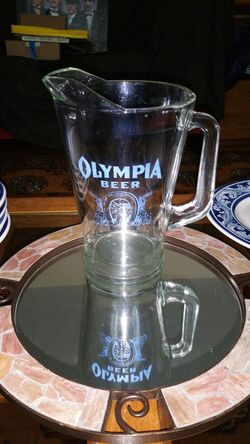 Olympia Glass Pitcher circa '78, no chips at all.