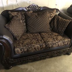 Gold And Brown Couches 