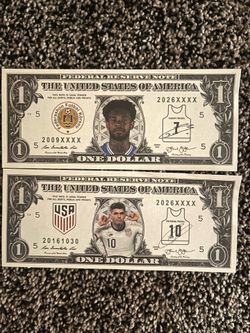 $5 Each-World Cup Soccer Collector Bills