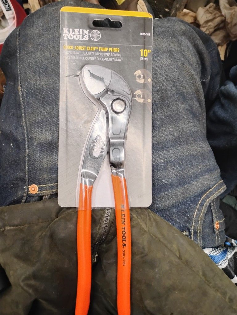 Klein 10" Quick Adjust Klaw Pump Pliers