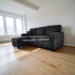 New Black Sofa 
