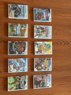 Nintendo Wii Games Bundle – 10 Games w/ Cases