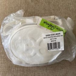 NWT WHITE SAM EDELMAN TWO-WAY CONVERTIBLE PURSE