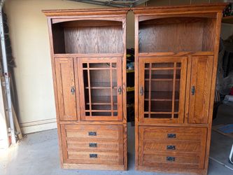 Wall units-Oak solid wood