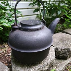Antique Cast Iron Kettle