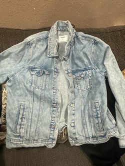 Woman, jean jacket xl