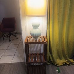 Plant Stand/Shelf And Lamp