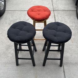 Bar Stools 2 Black ones Left