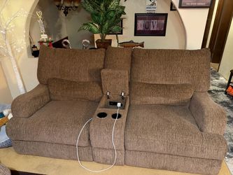 Couch and Loveseat with power outlet and reclining
