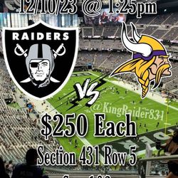 Raiders VS Vikings Game For Sale 