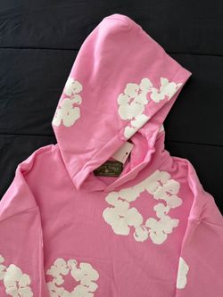 Denim Tears Cotton Wreath Hoodie Pink Size M