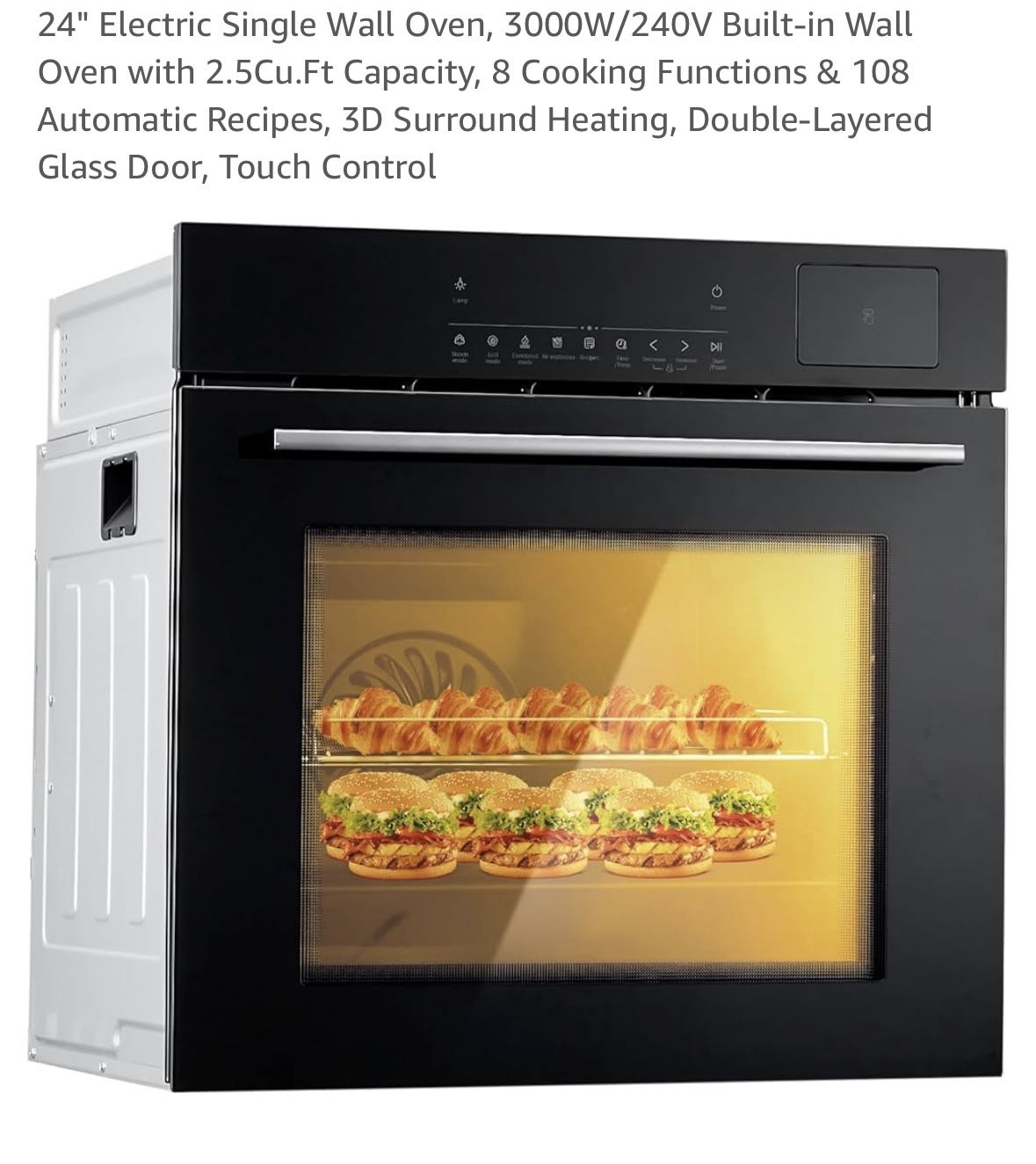 Built-in Wall Oven - 24" Electric - 2.5Cu.Ft