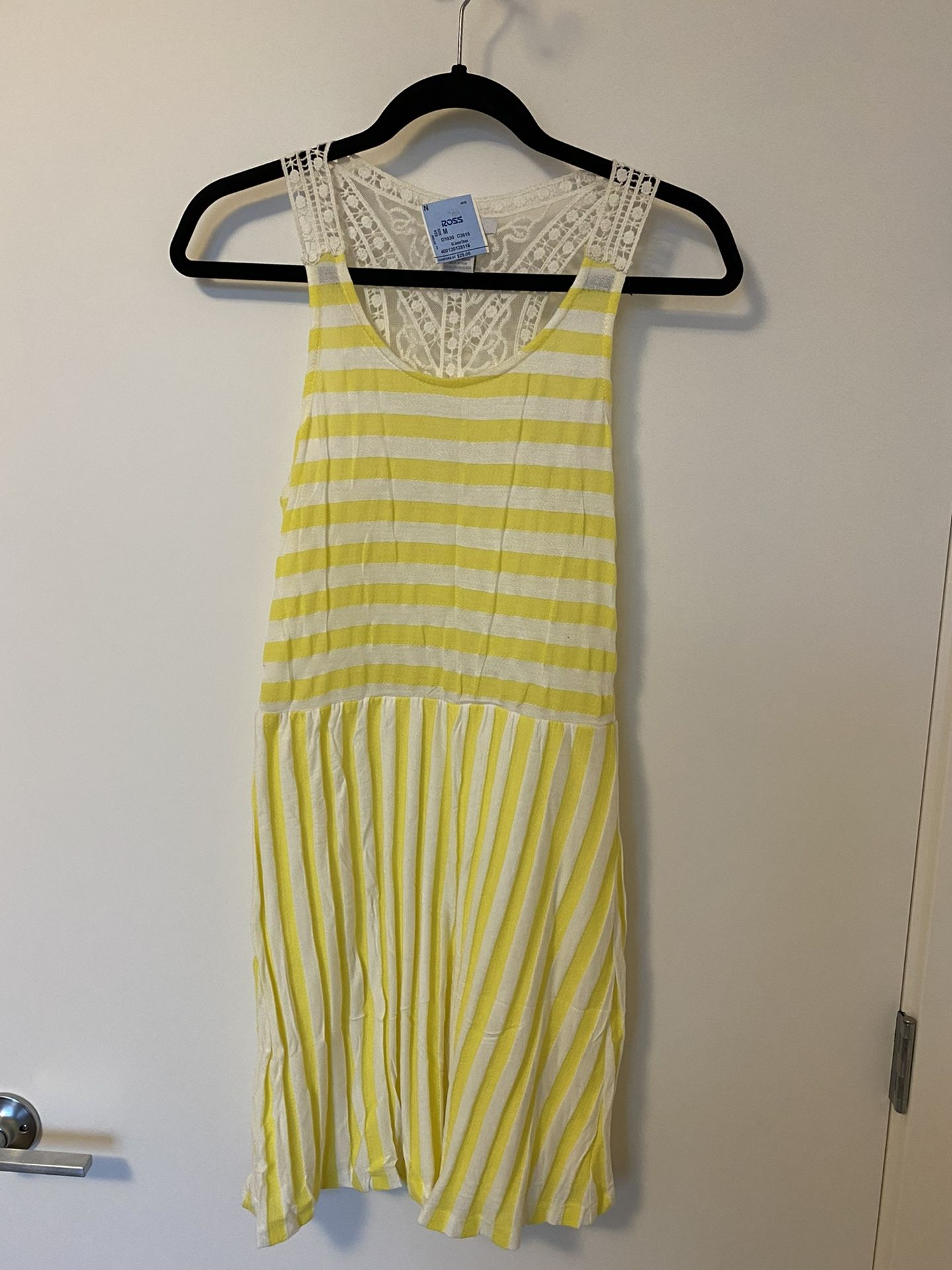 New Yellow Summer Dress Size M