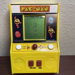 Basic Fun Pac-Man Mini Tabletop Arcade LCD Game 09521 Tested Pacman Retro