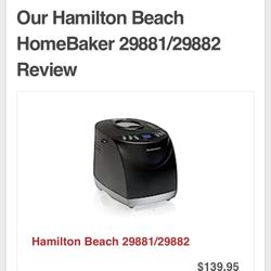 Hamilton Beach Homebaker