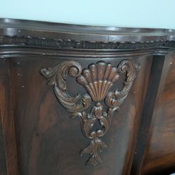 1930s  Mahogany  King Bed With Mattress 