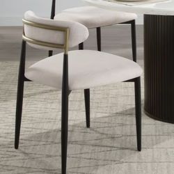 ACME Beige Side Chair (Set-2)